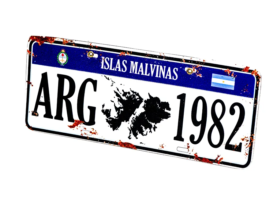 Chapa Islas Malvinas Arg 1982 Fundación Soldados