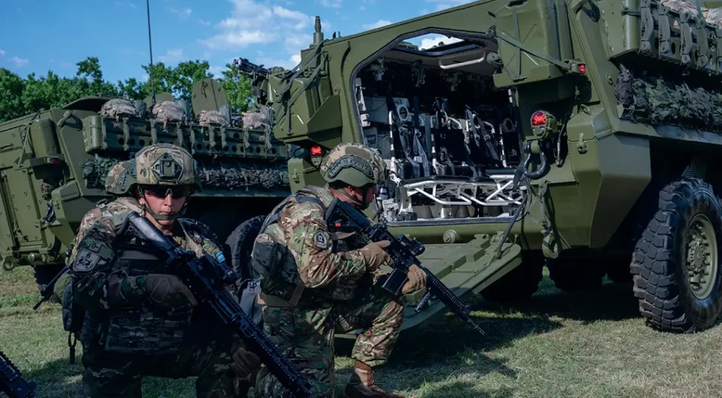 Presentación de los Vehículos de Combate Blindados a Rueda Stryker 8x8