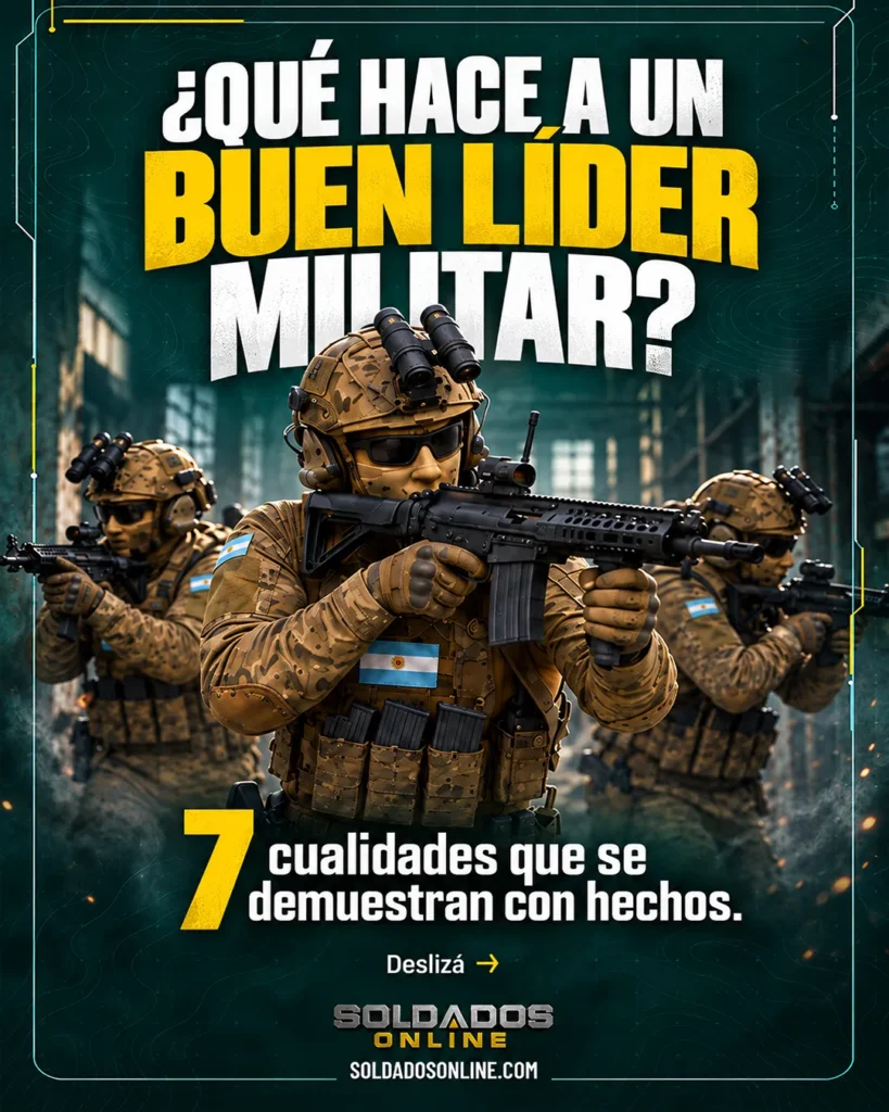 Liderazgo Militar: 7 Cualidades que se demuestran con hechos