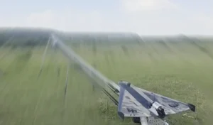 A new interceptor drone to counter Russia jet-powered Shaheds. (Photo by Security Service of Ukraine/Telegram)